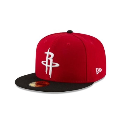 Red Houston Rockets Hat - New Era NBA 2Tone 59FIFTY Fitted Caps USA8714956